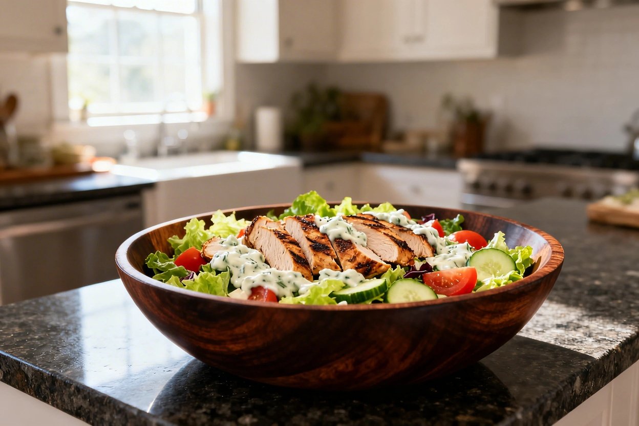 presented at a 30-degree angle, elegantly arranged in a large dark wood bowl. This perspective revea