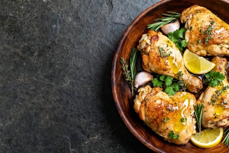 Diabetes-Friendly Roasted Garlic Herb Chicken