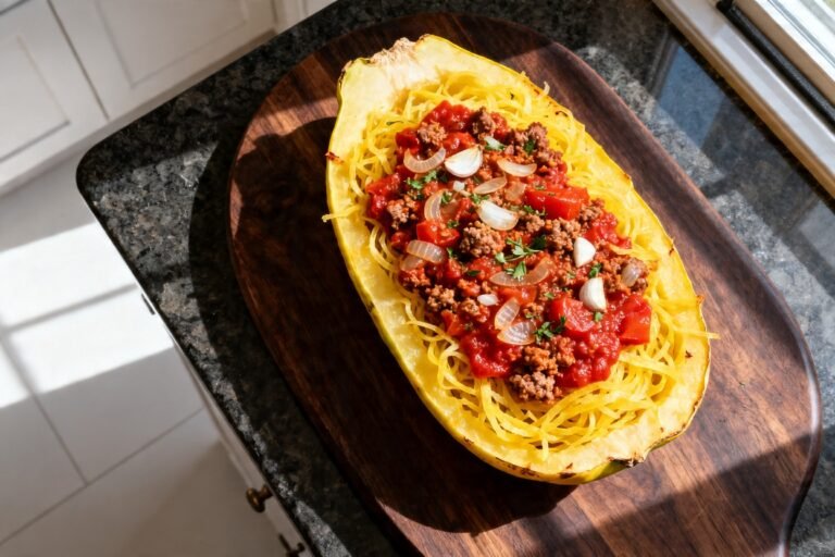 Easy Weeknight Spaghetti Squash Bolognese