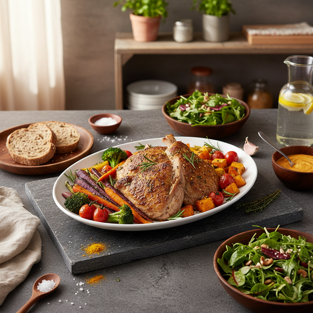 Anti-Inflammatory Longevity Oven-Roasted Lamb and Veggies