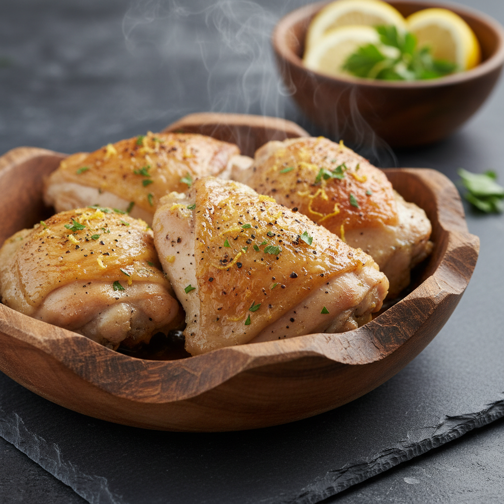 Diabetic-Friendly Baked Lemon Pepper Chicken Thighs