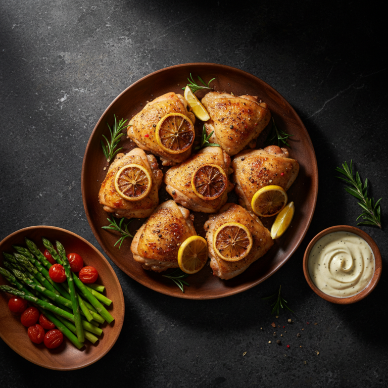 Diabetic-Friendly Baked Lemon Pepper Chicken Thighs | Kevin Wagonfoot