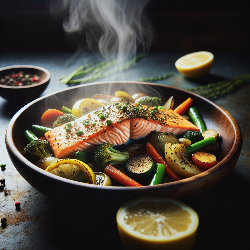 One-Pan Weeknight Lemon Herb Salmon and Veggies