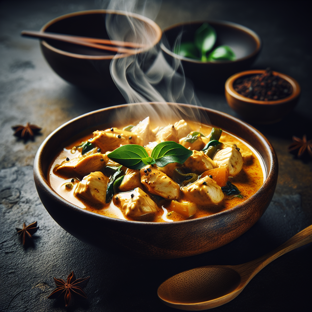 Quick Low Carb Thai Coconut Curry Chicken