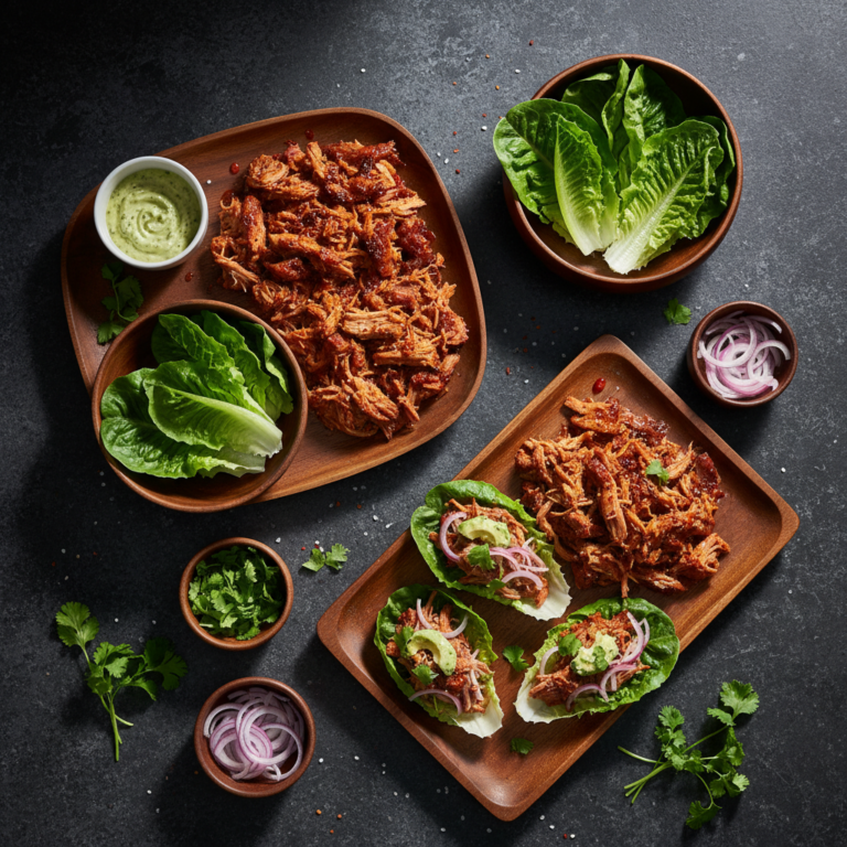 Whole30 Instant Pot Pulled Pork Lettuce Wraps | Kevin Wagonfoot