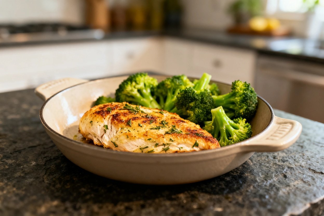 camera perspective, approximately 30-40 degrees, captures the same serving of zesty low-carb lemon h