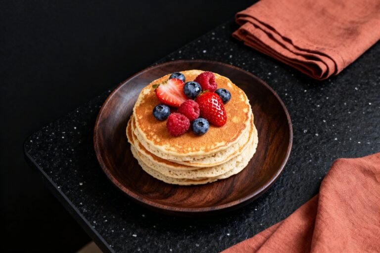 Almond Flour Pancakes with Berries | Kevin Wagonfoot