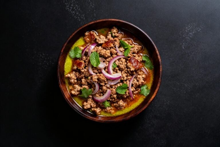 Anti-Inflammatory Ground Chicken Larb | Kevin Wagonfoot