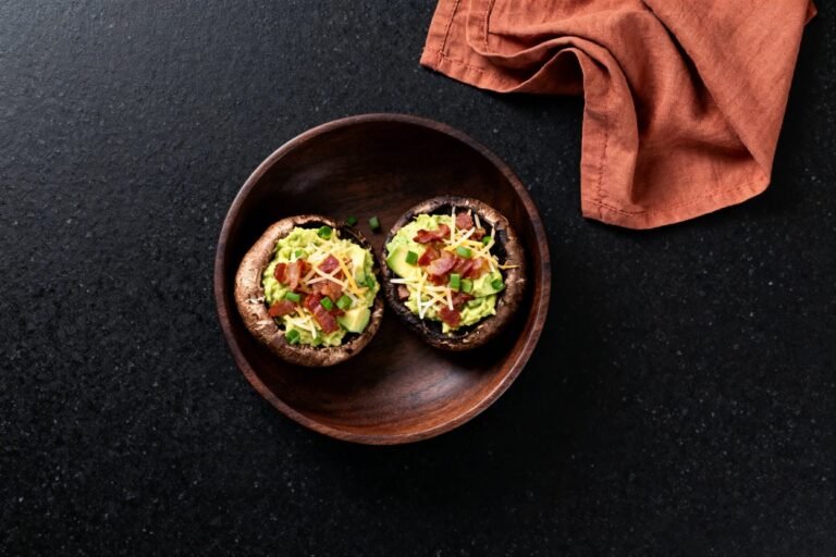 Avocado and Bacon Stuffed Portobellos | Kevin Wagonfoot