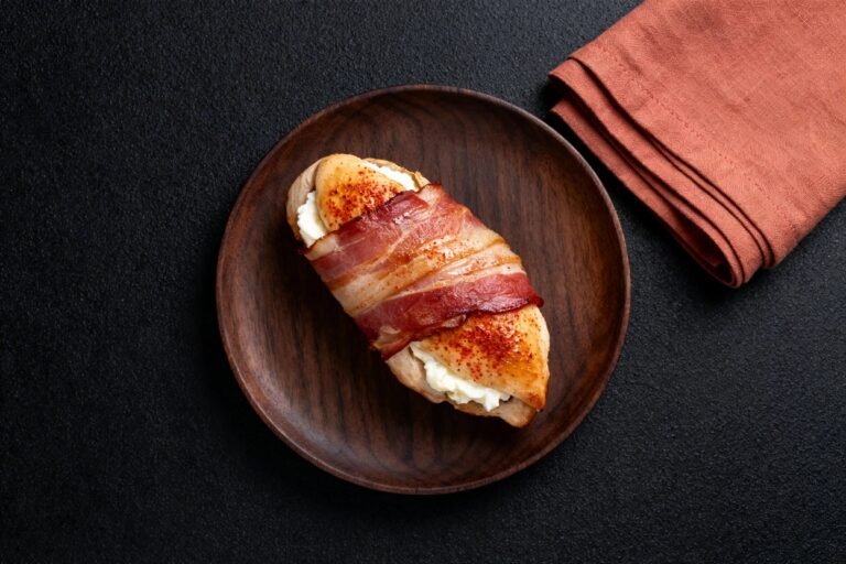 Bacon-Wrapped Stuffed Chicken Breast with Cream Cheese | Kevin Wagonfoot