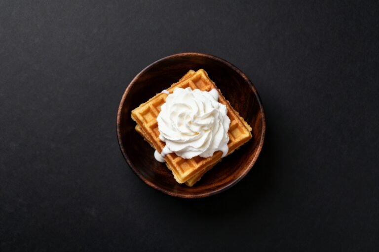 Belgian Waffles with Whipped Cream | Kevin Wagonfoot