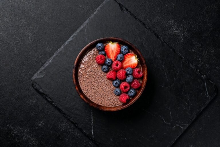 Chia Seed Pudding with Cocoa and Berries | Kevin Wagonfoot