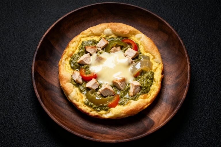 Crockpot Pesto Chicken & Mozzarella Frittata | Kevin Wagonfoot