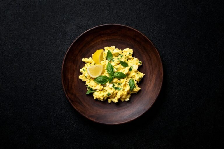 Lemon Basil Egg Scramble | Kevin Wagonfoot