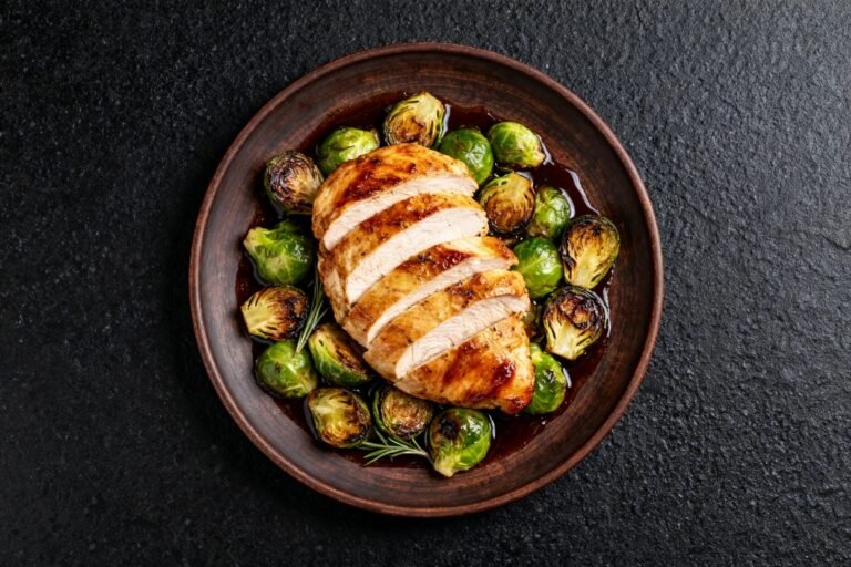 Balsamic Rosemary Chicken with Brussels Sprouts | Kevin Wagonfoot