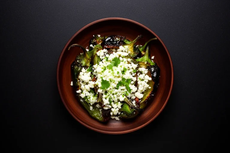 Charred Poblanos Stuffed with Cotija and Lime Zest | Kevin Wagonfoot