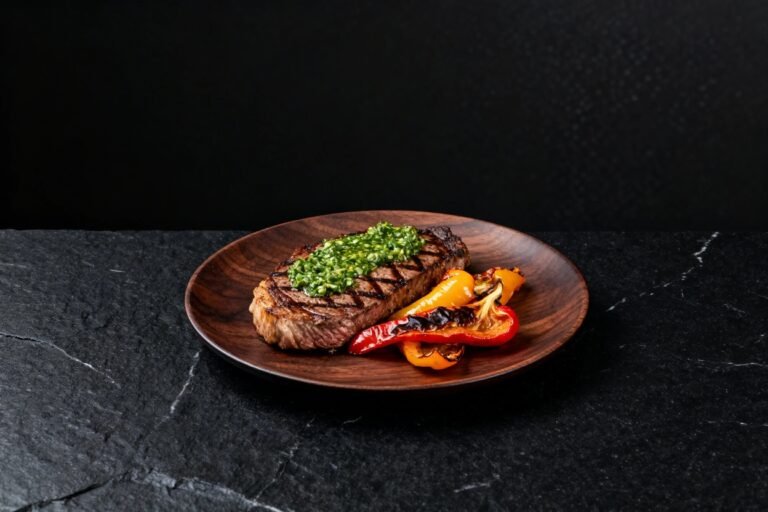 Chimichurri Grilled Steak with Roasted Veggies | Kevin Wagonfoot