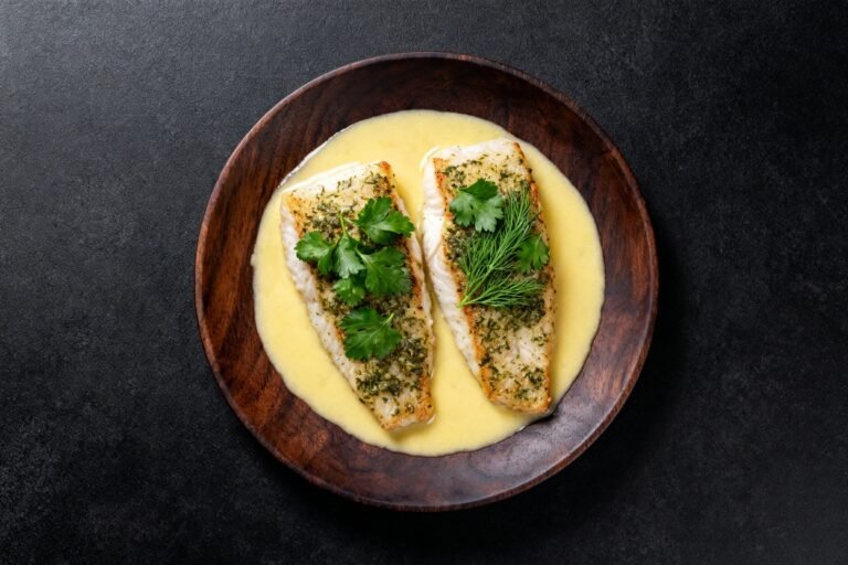Herb-Crusted Cod with Lemon Butter Sauce | Kevin Wagonfoot